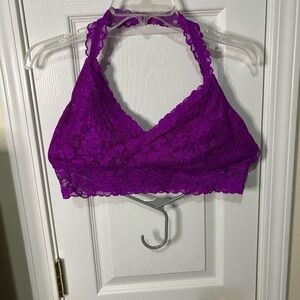 No Boundaries Purple Lace Wireless Bralette